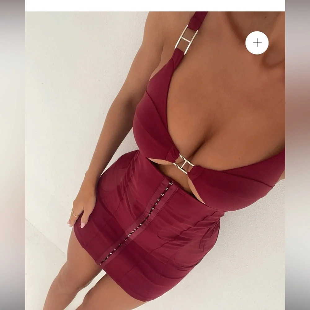 OUTCAST DOMINATE RED MINI DRESS - Picture 5 of 15